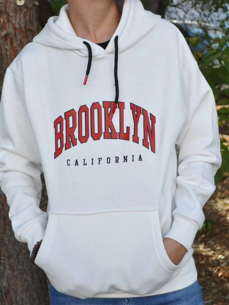 Brooklyn  Beyaz Sweatshirt